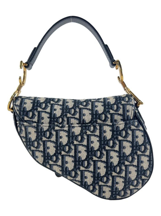 Sac bandoulière CD Saddle Mini Oblique bleu